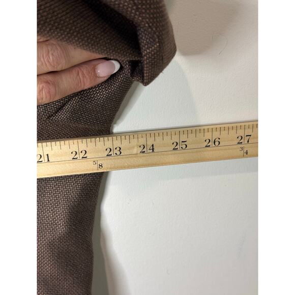 Turnbury Men’s Blazer 44L Brown Wool Silk Blend Sport Coat Two-Button Jacket - Picture 7 of 9